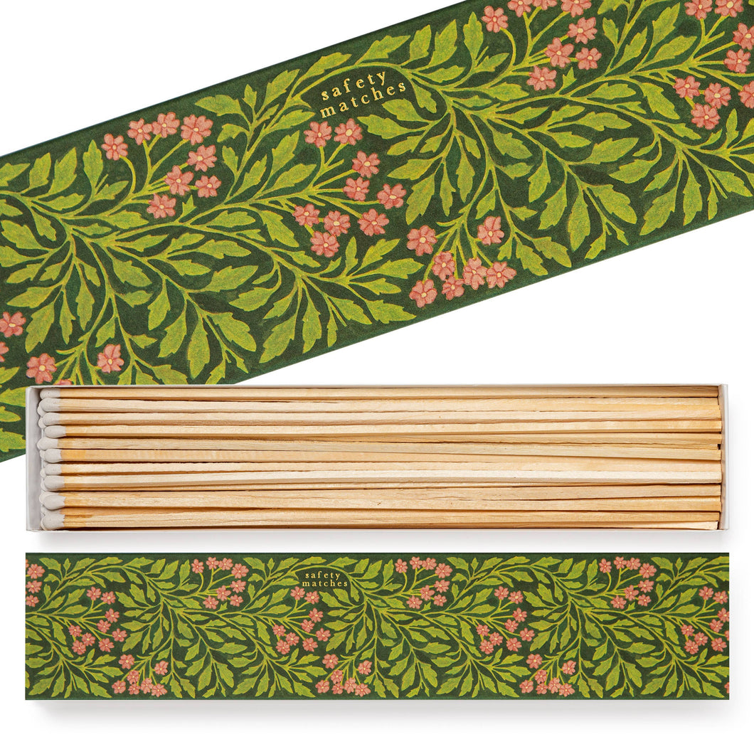 Green Flora Long Matchboxes