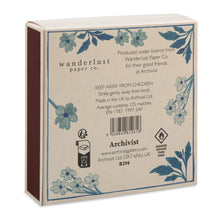 Blue Floral  | Square - Safety Matches