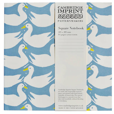 Square Notebook with Lined Paper in Ducks and Rabbits