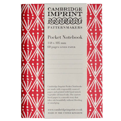 Pocket Notebook Selvedge Madder