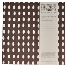 Square Notebook with Lined Paper in Bean Coffee